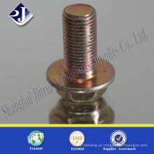 Parafuso de flange hexagonal com zinco